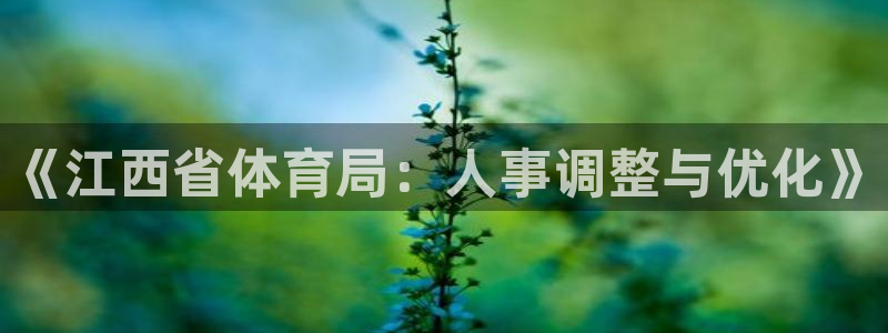 《江西省体育局：人事调整与优化》