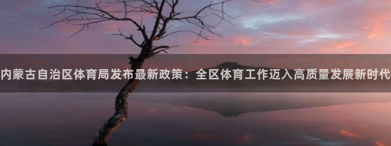 内蒙古自治区体育局发布最新政策：全区体育工作迈入高质量发展新时代