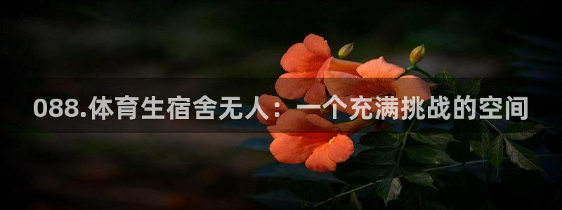 088.体育生宿舍无人：一个充满挑战的空间